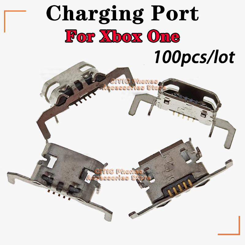 Gaming Accessories Controller - 100 buah/lot soket Port pengisi daya