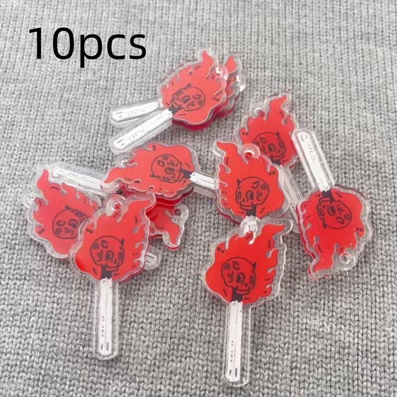 Gaming Accessories Gifts - 10 buah liontin tengkorak akrilik, aksesoris