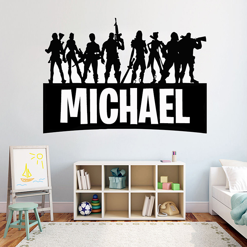 Gaming Accessories Wall - Permainan Gamer Pribadi Nama Dinding Dekorasi