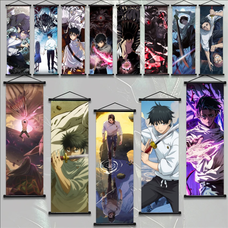 Gaming Accessories Wall - Jujitsu Kaisen Fushiguro Megumi Hanging Scroll,
