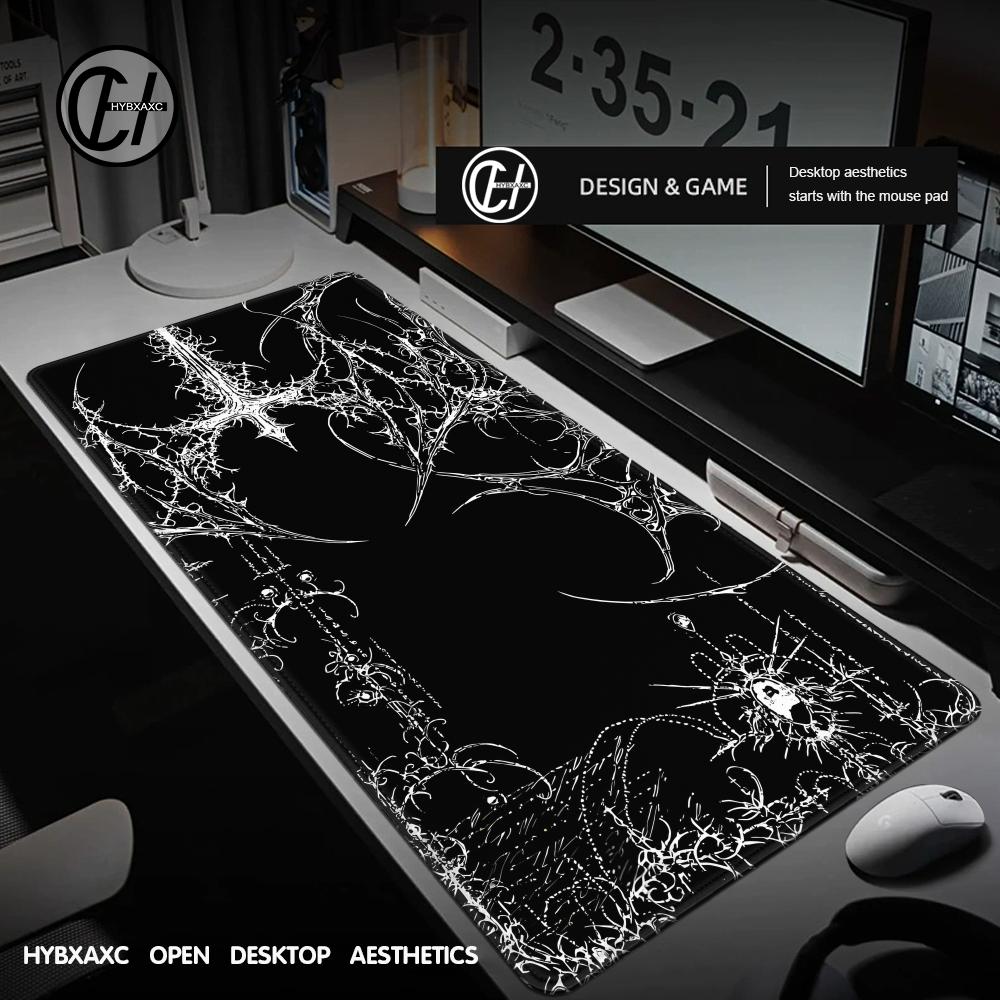 Hitam Putih Cybersigilism Desk - Gaming Accessories White ulasan dan harga