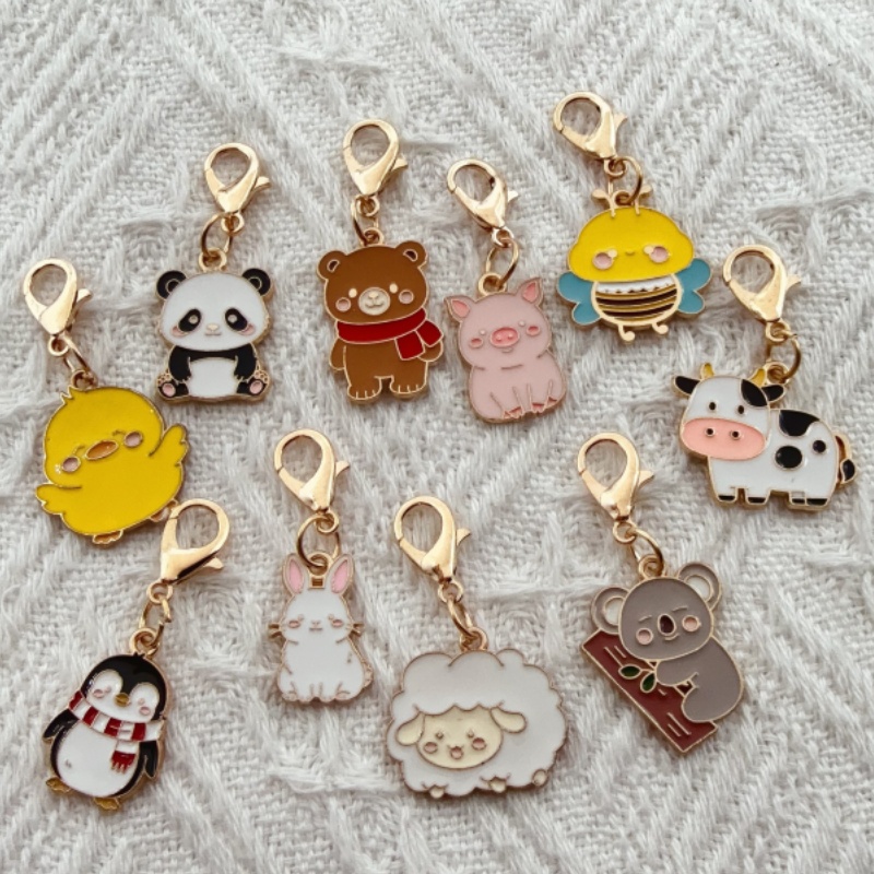 10 buah gantungan kunci hewan  - Gaming Accessories Gifts ulasan dan harga
