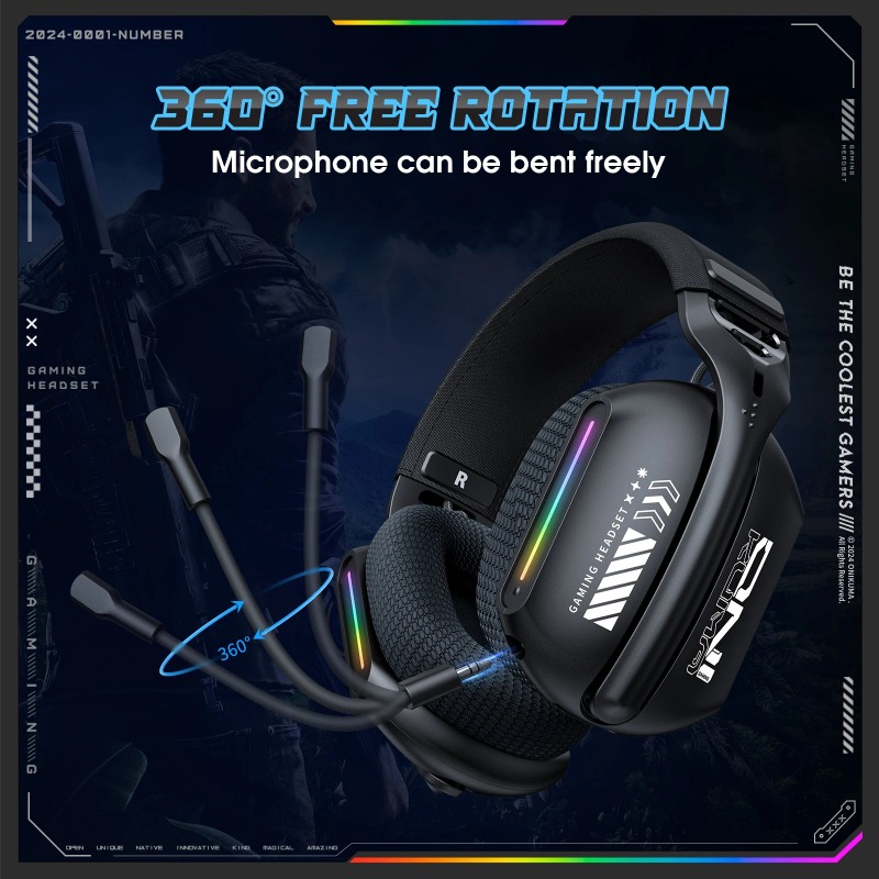 ONIKUMA GT808 Headset Gaming N - Venom Gaming Accessories ulasan dan harga