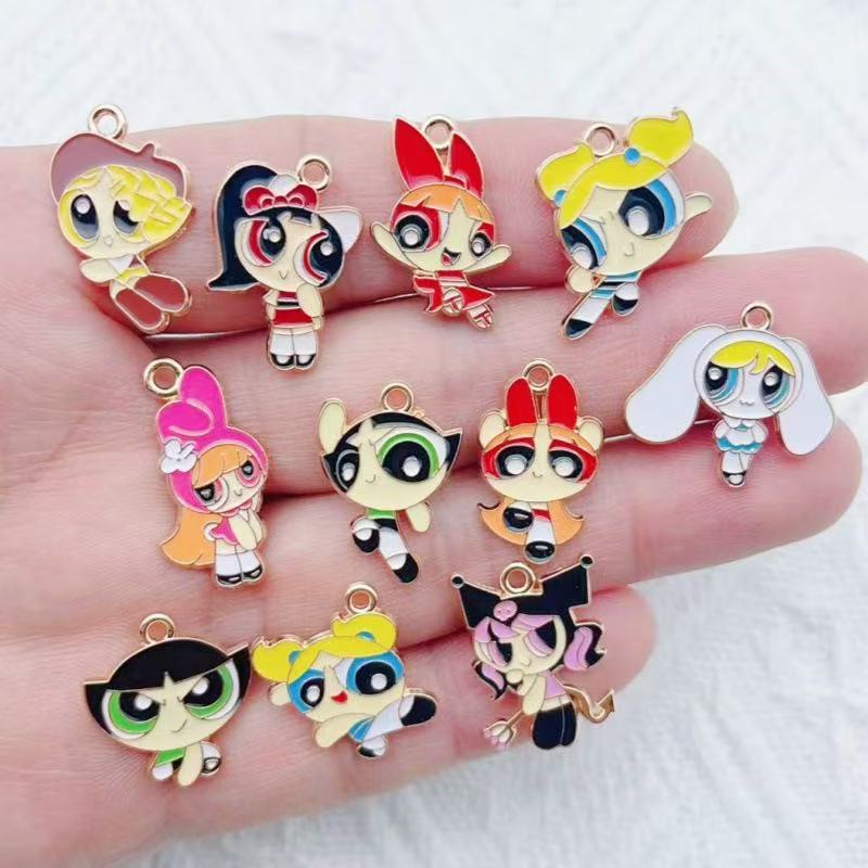 10 Buah Liontin Gadis Kartun B - Gaming Accessories Gifts ulasan dan harga