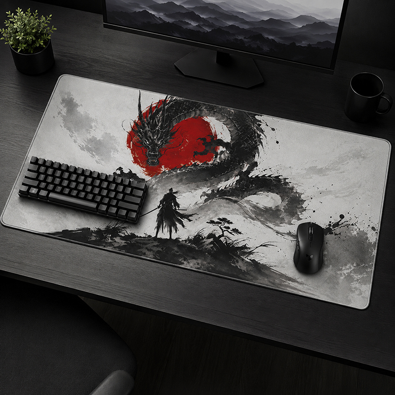 Mouse Pad Gaming Ink Dragon pr - Gaming Accessories On Sale ulasan dan harga