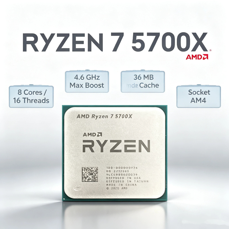 AMD Ryzen 7 5700X CPU Desktop  - Amd Cpu Ryzen 7 ulasan dan harga