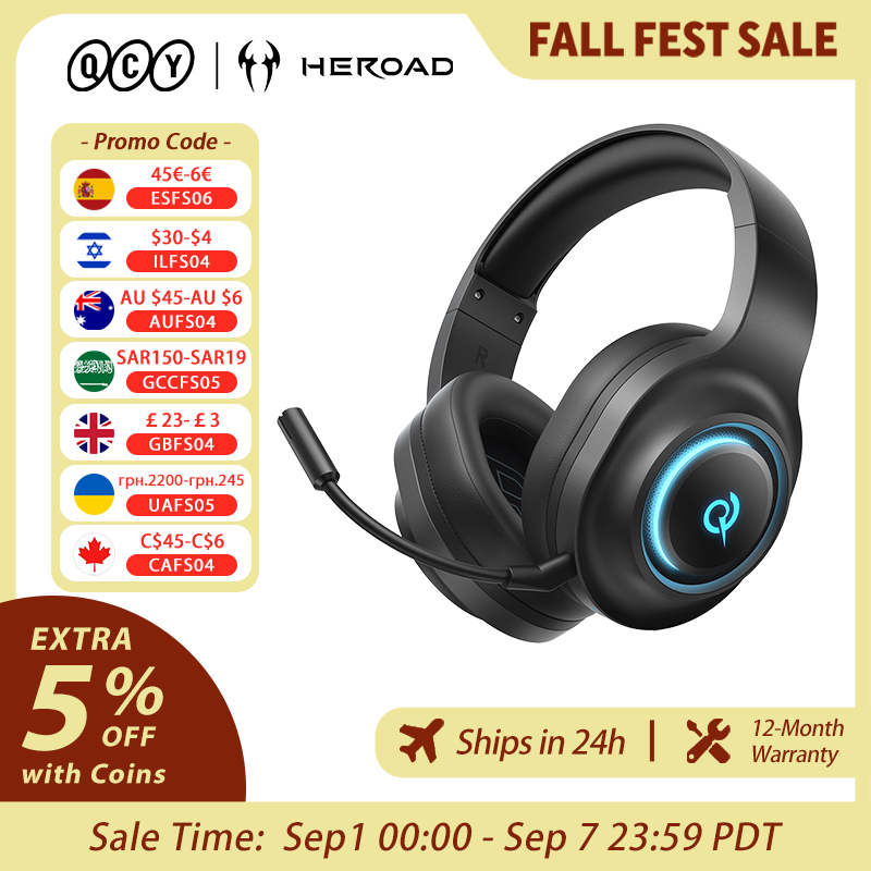 Headset Gaming QCY Heroad V200 - Venom Gaming Accessories ulasan dan harga