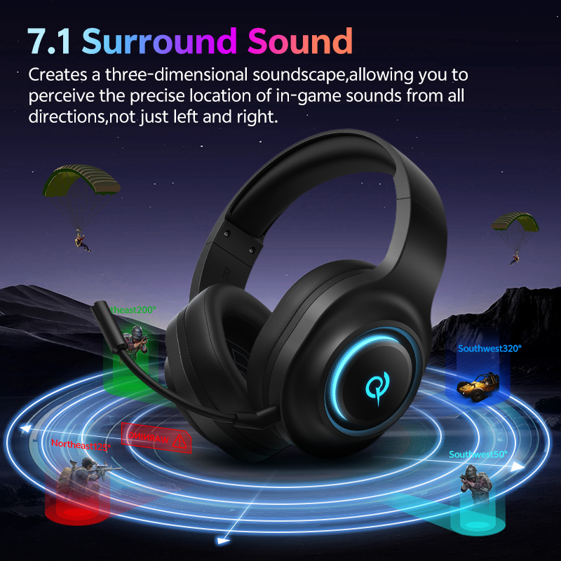 Headset Gaming QCY Heroad V200 - Venom Gaming Accessories ulasan dan harga