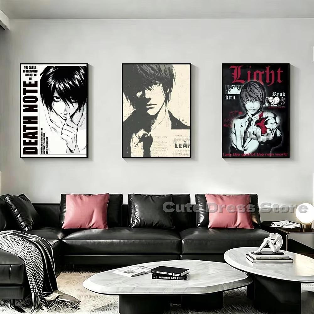 Lukisan Kanvas Death Note Tanp - Gaming Accessories Wall ulasan dan harga