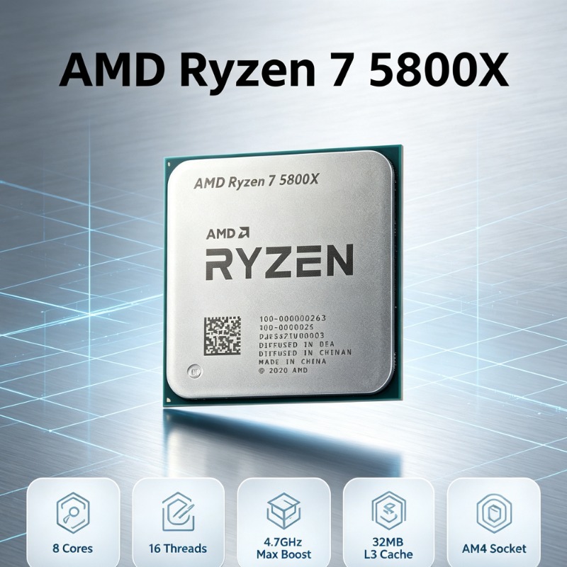 AMD Ryzen 7 5800X Untuk Mother - Amd Cpu Ryzen 7 ulasan dan harga