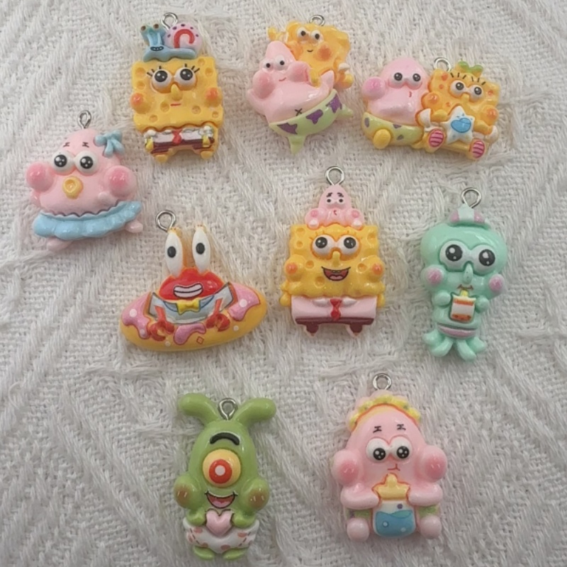 10 buah liontin resin kartun,  - Gaming Accessories Gifts ulasan dan harga