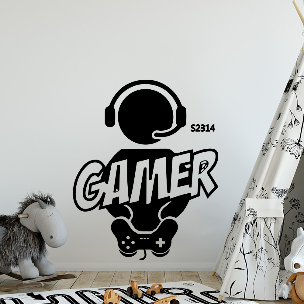 1 buah Gamer stiker seni dindi - Gaming Accessories Wall ulasan dan harga