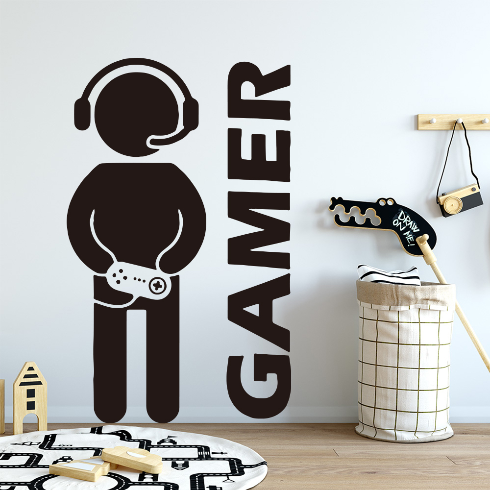 1 buah Gamer stiker seni dindi - Gaming Accessories Wall ulasan dan harga